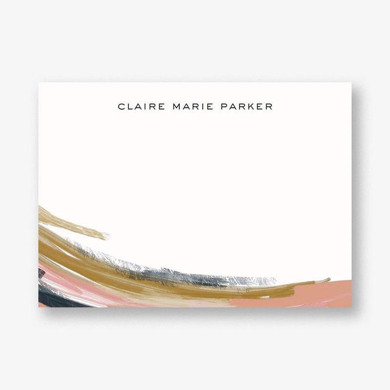 Abstract Brushstrokes Stationery