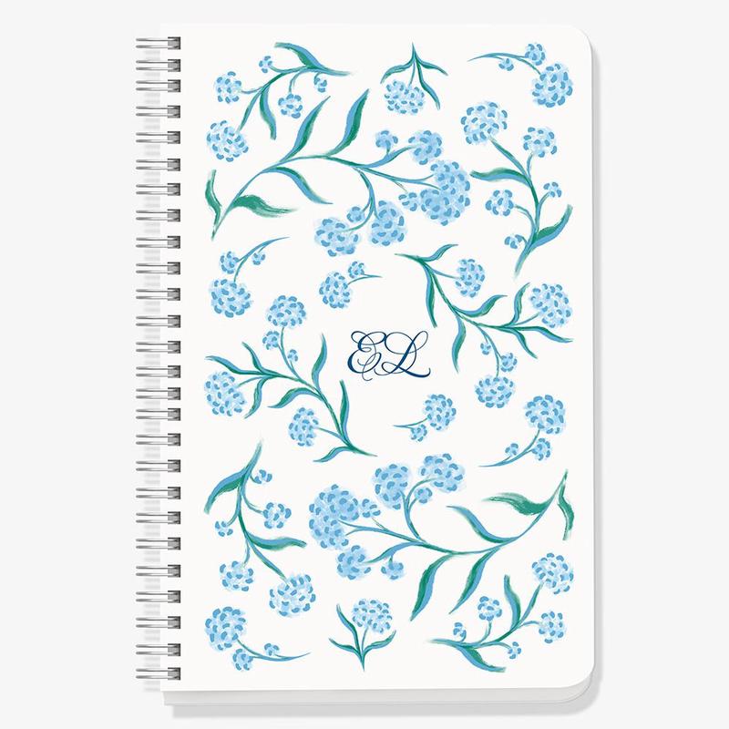 Blue Hydrangea Custom Journal